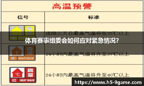 体育赛事组委会如何应对紧急情况？